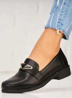 Pantofi dama casual Negri din Piele Ecologica Maryann