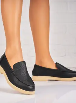 Pantofi dama casual Negri din Piele Ecologica Taylen