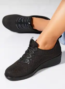 Pantofi dama casual Negri din Textil Veya