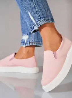 Pantofi dama casual Roz din Piele Ecologica Lyssa