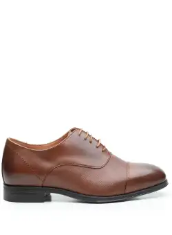 Pantofi eleganti barbati din piele naturala, Leofex - 579 Cognac Box