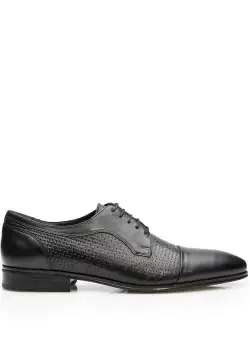 Pantofi eleganti barbati din piele naturala,Leofex - 820 negru box