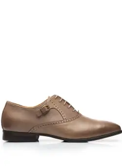 Pantofi eleganti barbati din piele naturala,Leofex - 824 Taupe Box
