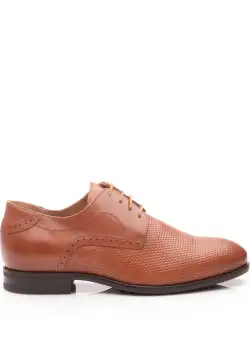 Pantofi eleganti barbati din piele naturala,Leofex - 887 cognac box