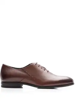 Pantofi eleganți bărbați din piele naturală, Leofex - 976 Red Wood Box