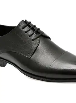 Pantofi eleganti OTTER negri, 1212, din piele naturala