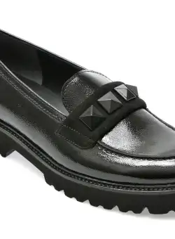 Pantofi GABOR negri, 35243, din piele naturala lacuita