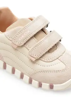 Pantofi GEOX albi, B3658A, din piele naturala