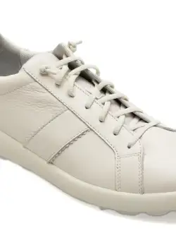 Pantofi GEOX albi, U36FYC, din piele naturala