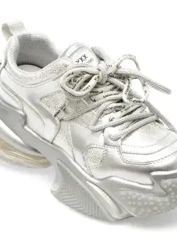 Pantofi GRYXX argintii, 897, din piele naturala