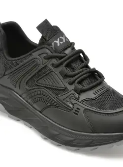 Pantofi GRYXX negri, 6827, din piele ecologica