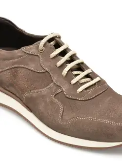 Pantofi OTTER gri, 231107, din piele intoarsa