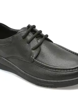 Pantofi OTTER negri, 913029, din piele naturala