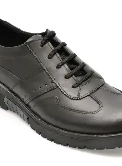Pantofi OTTER negri, TUR26, din piele naturala
