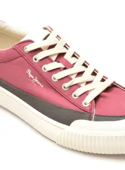 Pantofi PEPE JEANS visinii, BEN BAND, din material textil