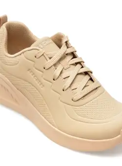 Pantofi SKECHERS bej, UNO LITE, din piele ecologica