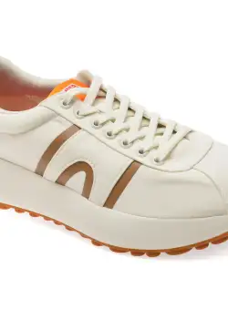 Pantofi sport CAMPER albi, K100943, din material textil