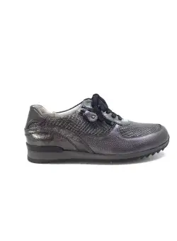Pantofi sport dama din piele naturala, Leofex - 235 gri box
