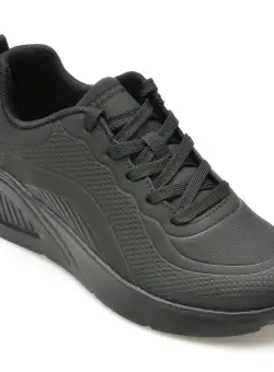 Pantofi sport SKECHERS negri, BOBS BUNO, din piele ecologica