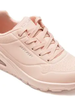 Pantofi sport SKECHERS roz, UNO, din piele ecologica