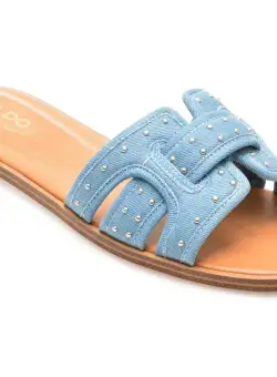 Papuci casual ALDO albastri, 13711802, din material textil