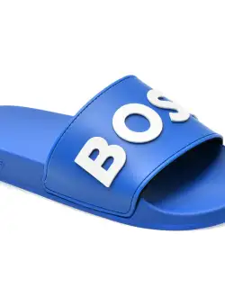 Papuci casual BOSS albastri, 82411, din pvc