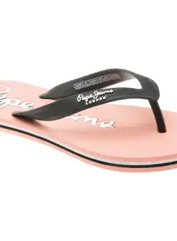 Papuci casual PEPE JEANS negri, LS70157, din pvc