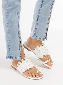 Papuci dama Sunita Albi