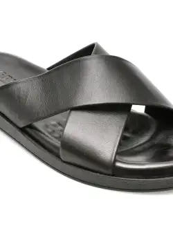 Papuci GRYXX negri, 105, din piele naturala