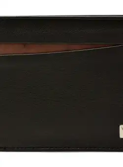 Portofel negru, 1062, din piele naturala