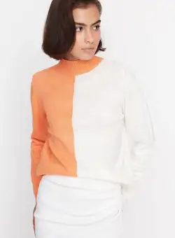 Pulover dama portocaliu Elvira