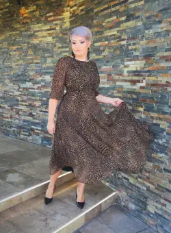 Rochie 1736 leopard Leonard