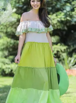 Rochie 237 verde Madelia