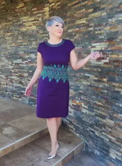 Rochie 525 in indigo Effect