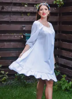 Rochie Babydoll White Mariah