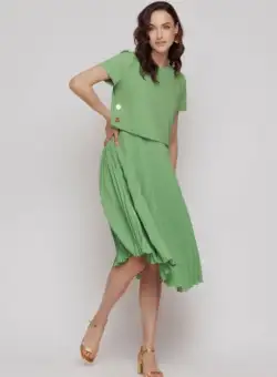 Rochie CC1MZ4115 verde Mizar