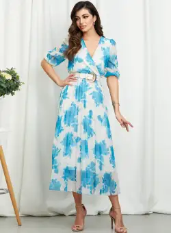 Rochie Cryna Bleu Floral