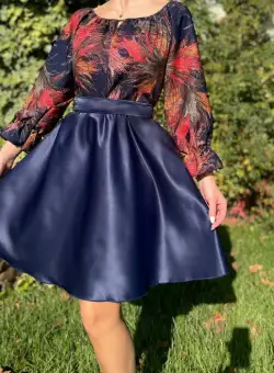 Rochie cu motive florale eleganta Teo 3