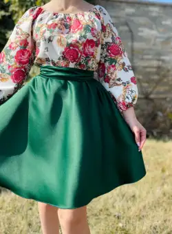 Rochie cu motive florale eleganta Teo 7