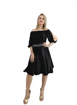 Rochie de ocazie din saten Neli