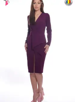 Rochie de ocazie midi mov