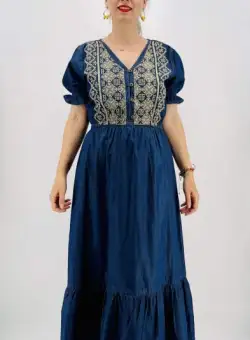 Rochie din Denim traditionala Madi 2