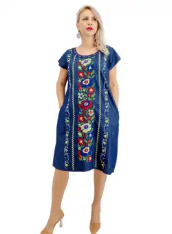 Rochie din Denim traditionala Sanda 65