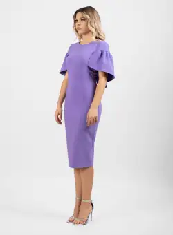 Rochie eleganta LaDonna mov conica