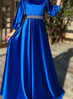 Rochie eleganta lunga din catifea Cati