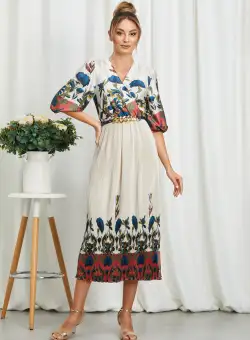 Rochie Louise Albastru Floral