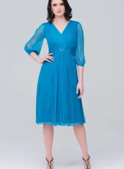 Rochie M595 T66 turquaz Ginette