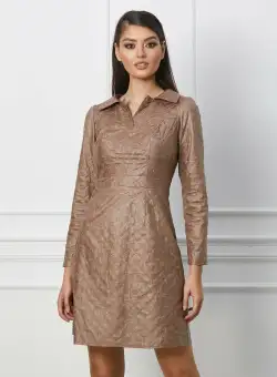 Rochie Moze bej din piele ecologica