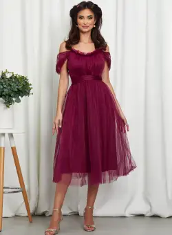 Rochie Queeny Bordo