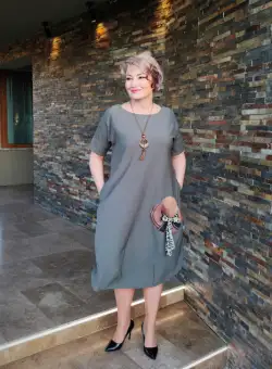 Rochie T105 palarie kaki